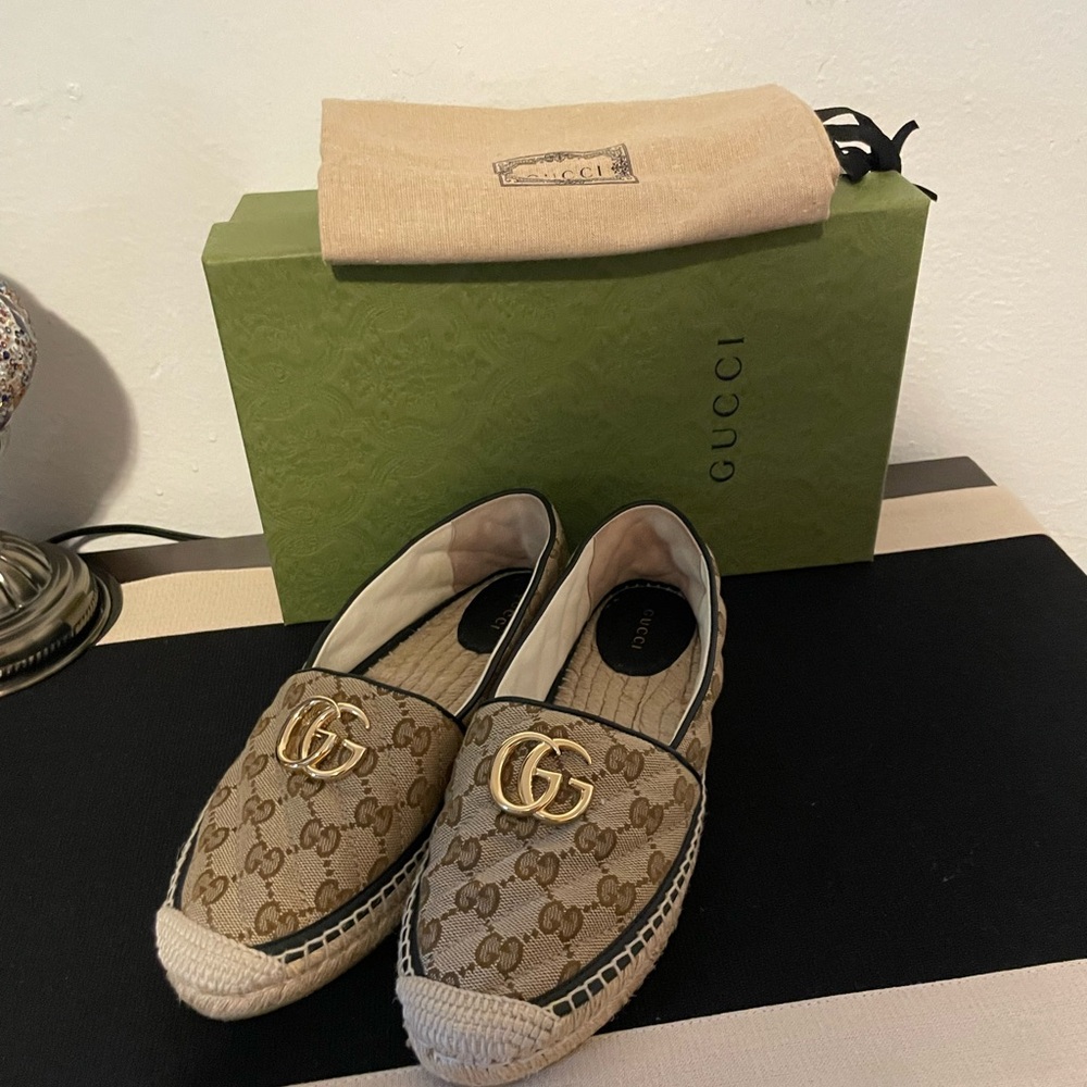 Gucci Brown Espadrilles Luxurious Design
